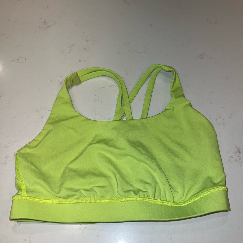 Lululemon Athletica Green Sports Bra Racerback Design